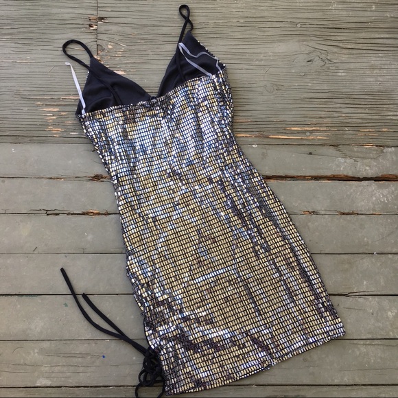 Sabora Party Club Sequin Look Halter Dress - Picture 2 of 6